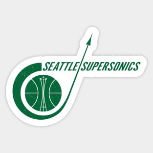 Historic Seattle Supersonics Basketball Sticker